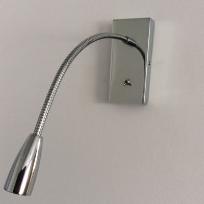 Hotel Room Essential Flexible Gooseneck LED Wall Reading Lamp with LED Light Source