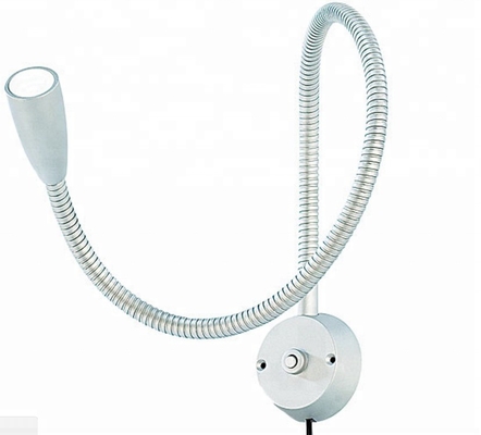 Reading Room Hotel Bedside Reading Light with Flexible Gooseneck and Switch Control